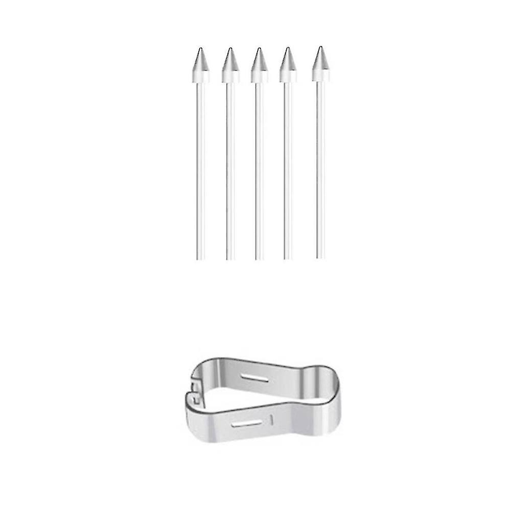 S6 Stylus Nib Felt Refill S7 Series Nib N10 N20 Series Multifunction Soft Tip 5 Nibs 1 Clip,white