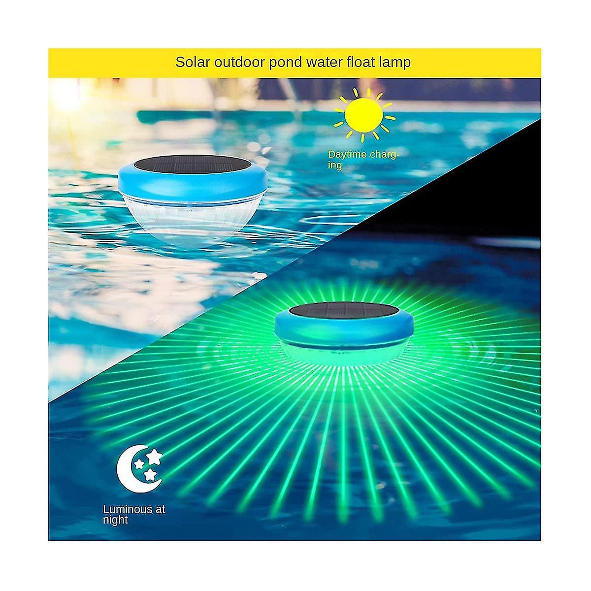 Solar Floating Pool Led Lights,waterproof Rgb Color Changing Pool Lights,pool Accessories For Pool