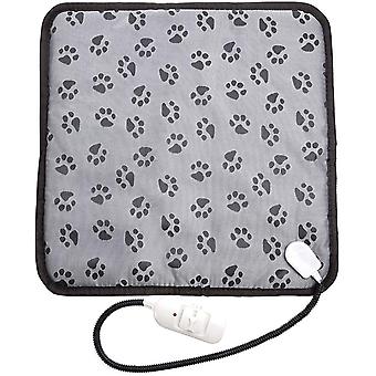 Pet värmedyna, 45 * 45cm vattentät justerbar värmematta för katter, husdjursvärmefilt perfekt för valp / valp / mellanhundar
