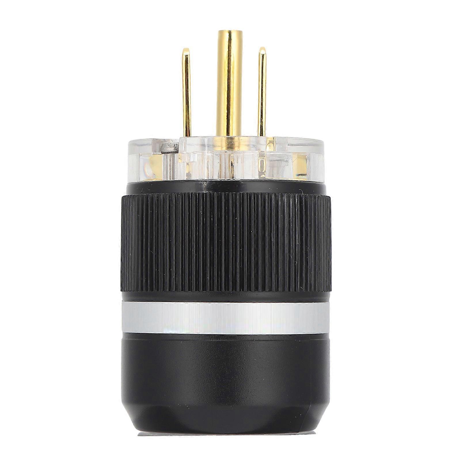 Monosaudio Pure Copper Gold‑Plated AC Power Plug for Audio Power Cables 100‑250V