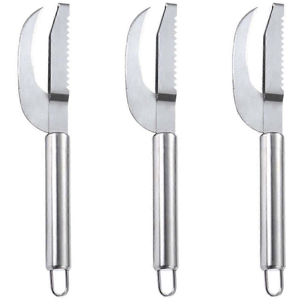 Ergonomic Stainless Steel Fish Scaler - Efficient Multi-Purpose Kitchen Tool