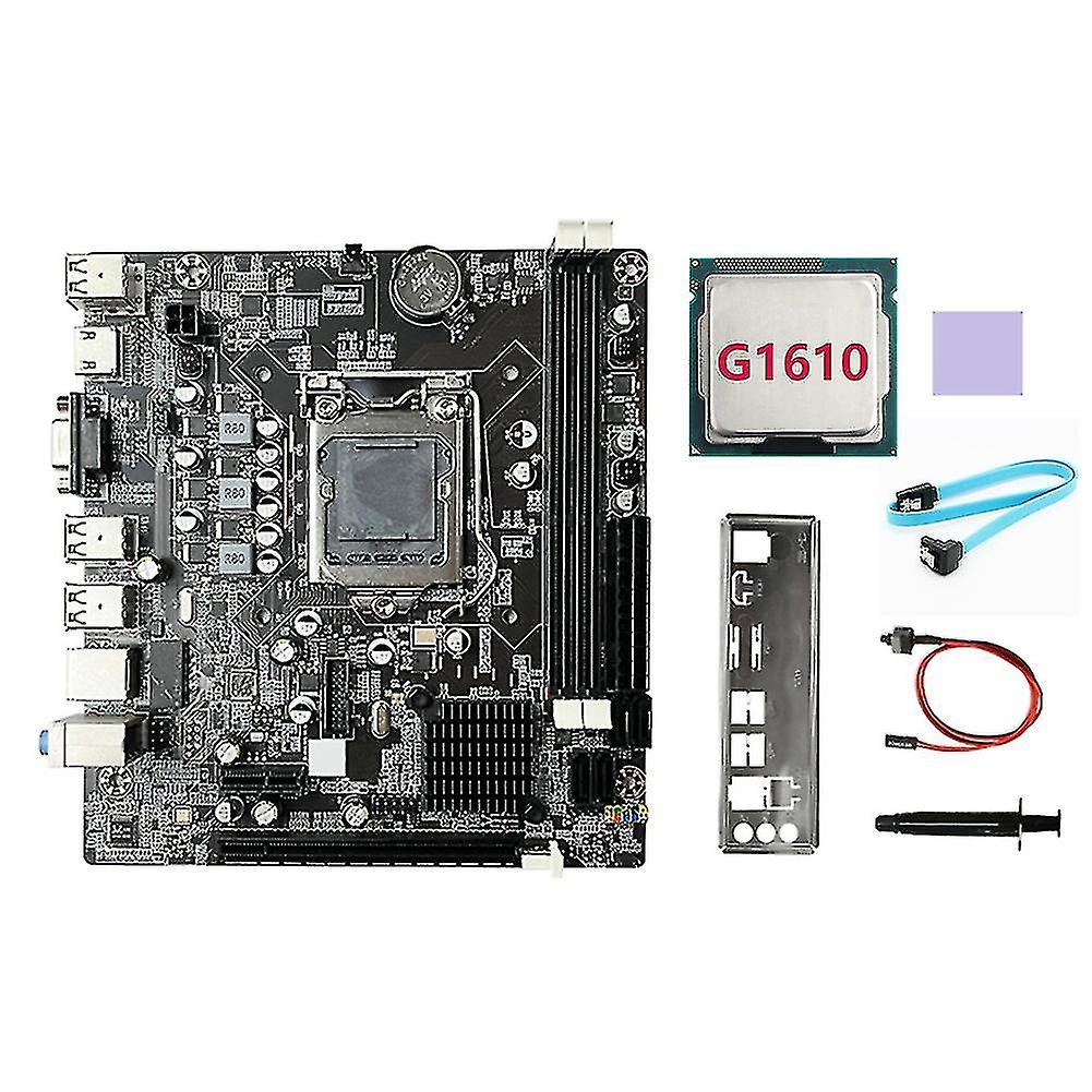 B75 Desktop Motherboard + G1610 CPU + SATA Kabel + Switch Kabel + Schallwand LGA1155 DDR3 für i3 I5 I7 Serie P