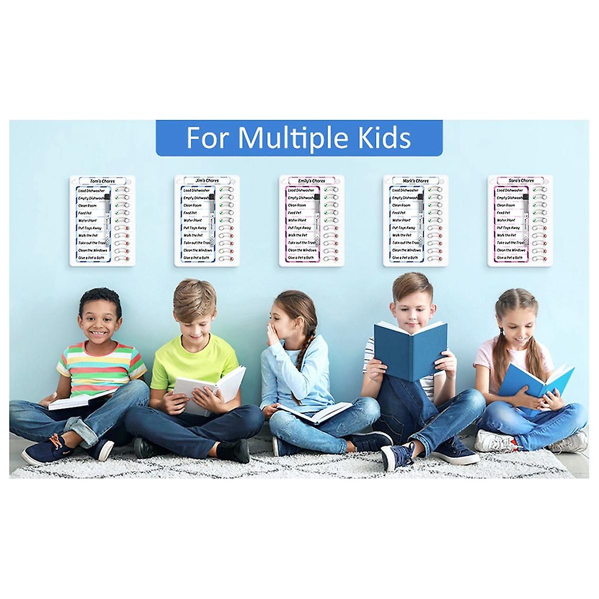 Erasable Household Watch Board Daily to Do List Planner Check for Kids Adults Multiple Items and Fo