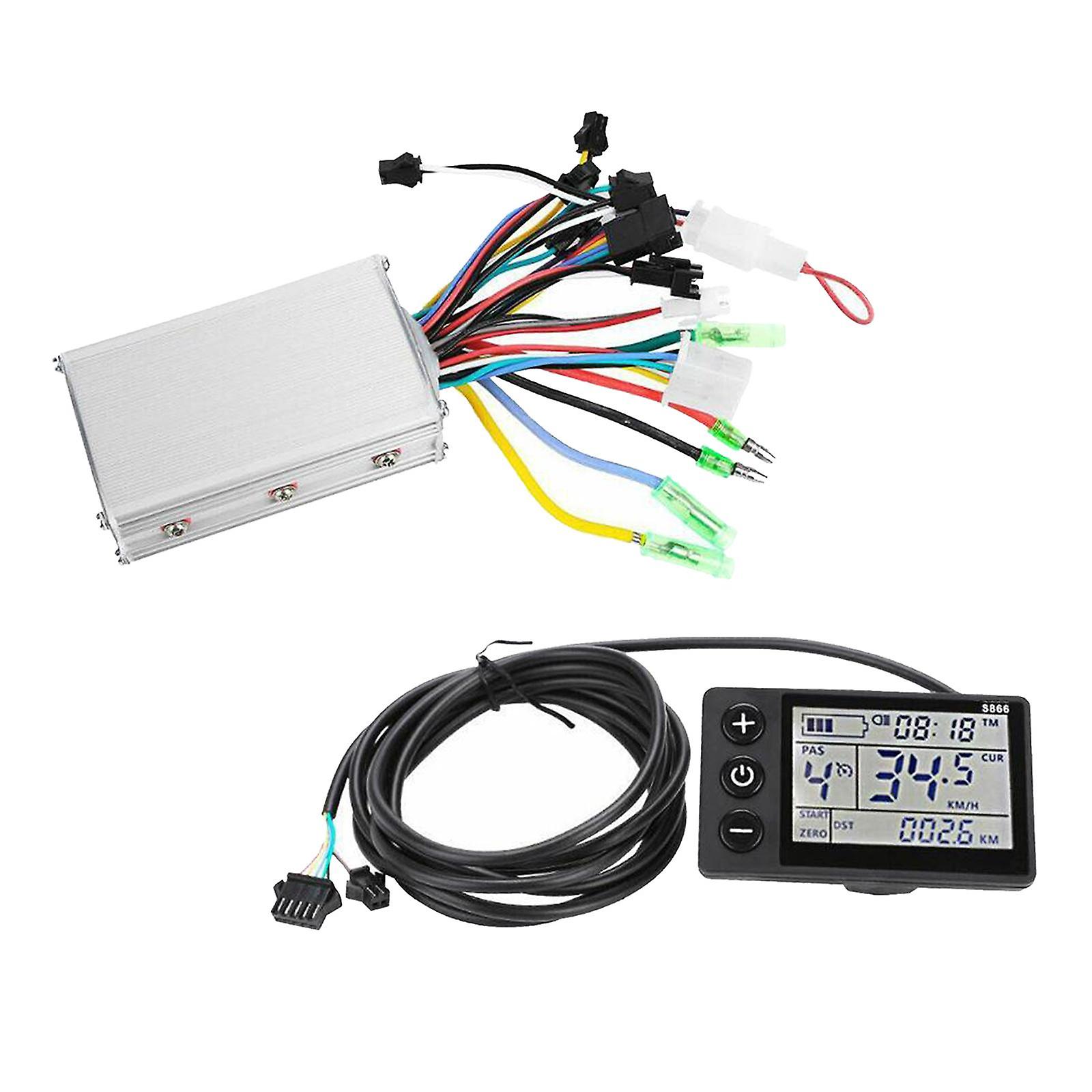 24-48V Brushless Controller LCD Panel DC Motor Speed Meter Scooter 24V-36V