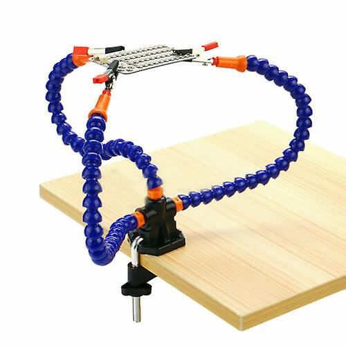 Helping Third Hand Tool Kit Soldering Iron Holder Table Clamp Welding Station
