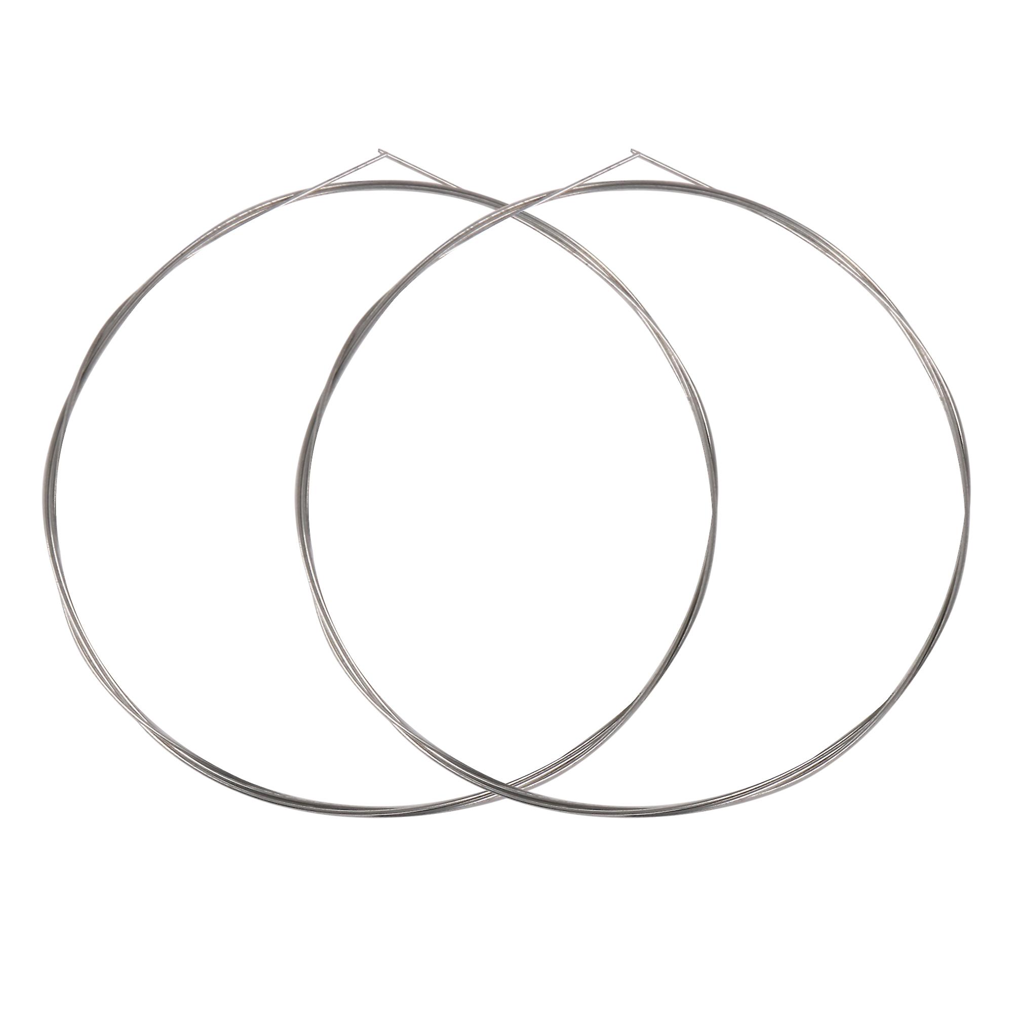 2 x Music Wire 14# 0.03 Inch Dia Replacement Strings for Piano Repair