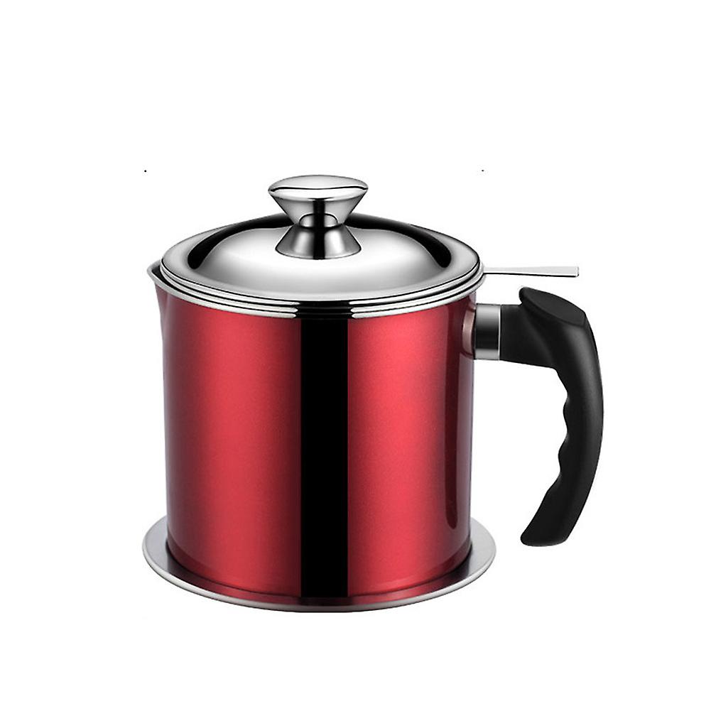 3 in 1 Kitchen Stainless Steel Oil Filter Strainer Colander Reuse Fry Oil Can Pot Home