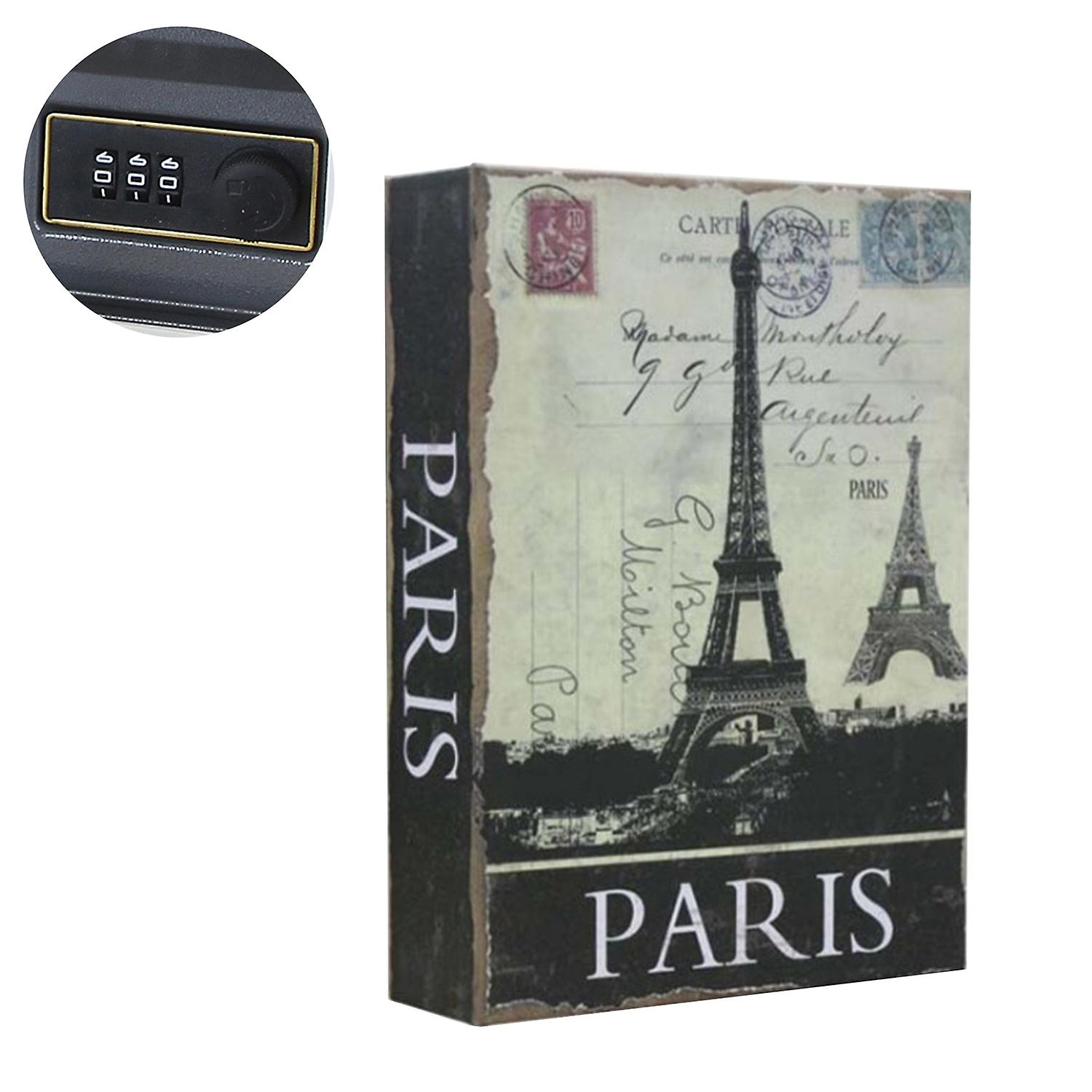 Coin Bank Safe Real Page Simulation Book Ornament Creative Key/Password Type Money Box Diversion Boo