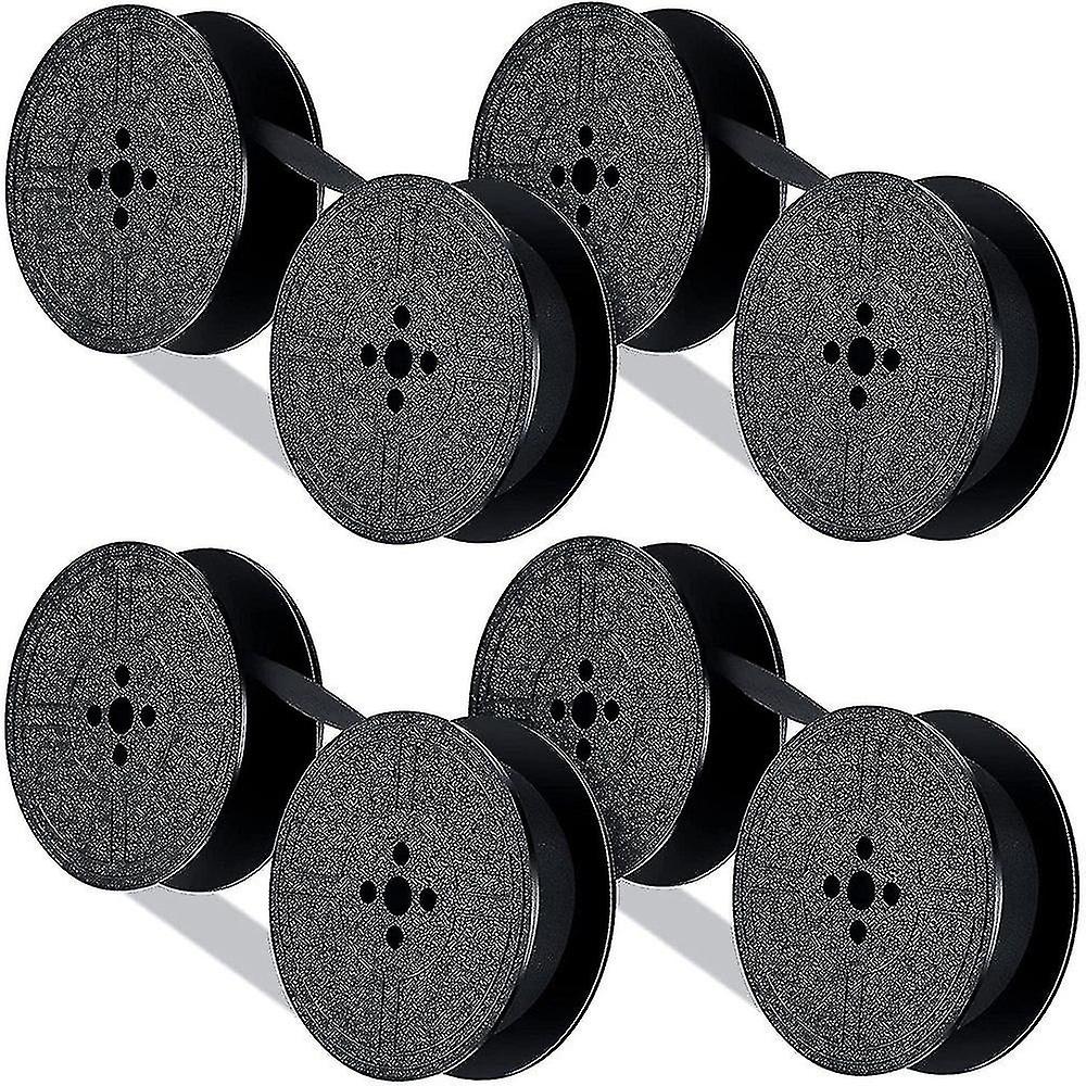 4 Pack Typewriter Ribbon Spool Typewriter Ribbon Ink Spool Ink Replacement Part compatible with Typewriter(blac