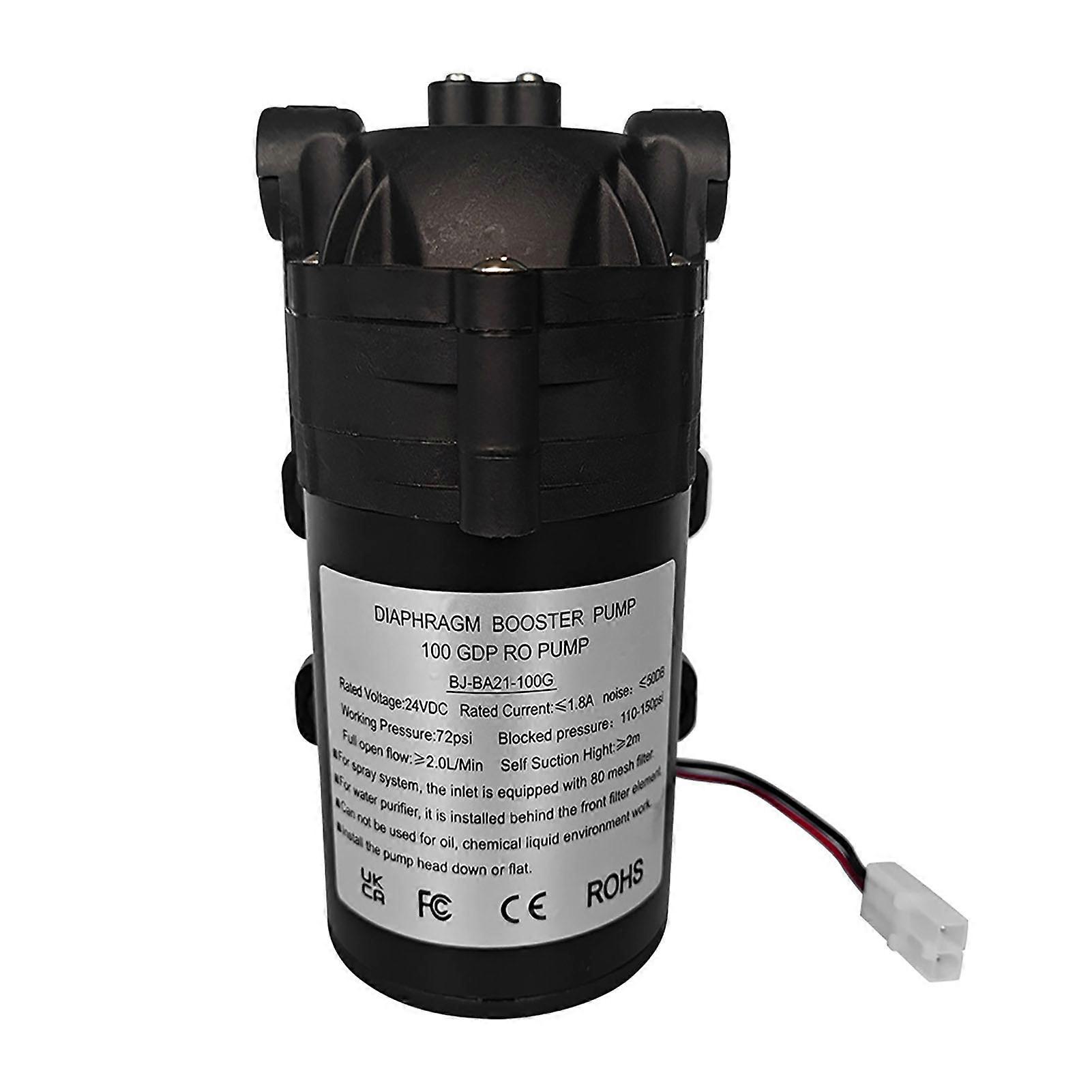 High Pressure Pumps, DC24V Diaphragm Booster Pump 60W 100G G3/8 Female Threads Self Priming Water Booster Pump for Garden Pond Irrigation