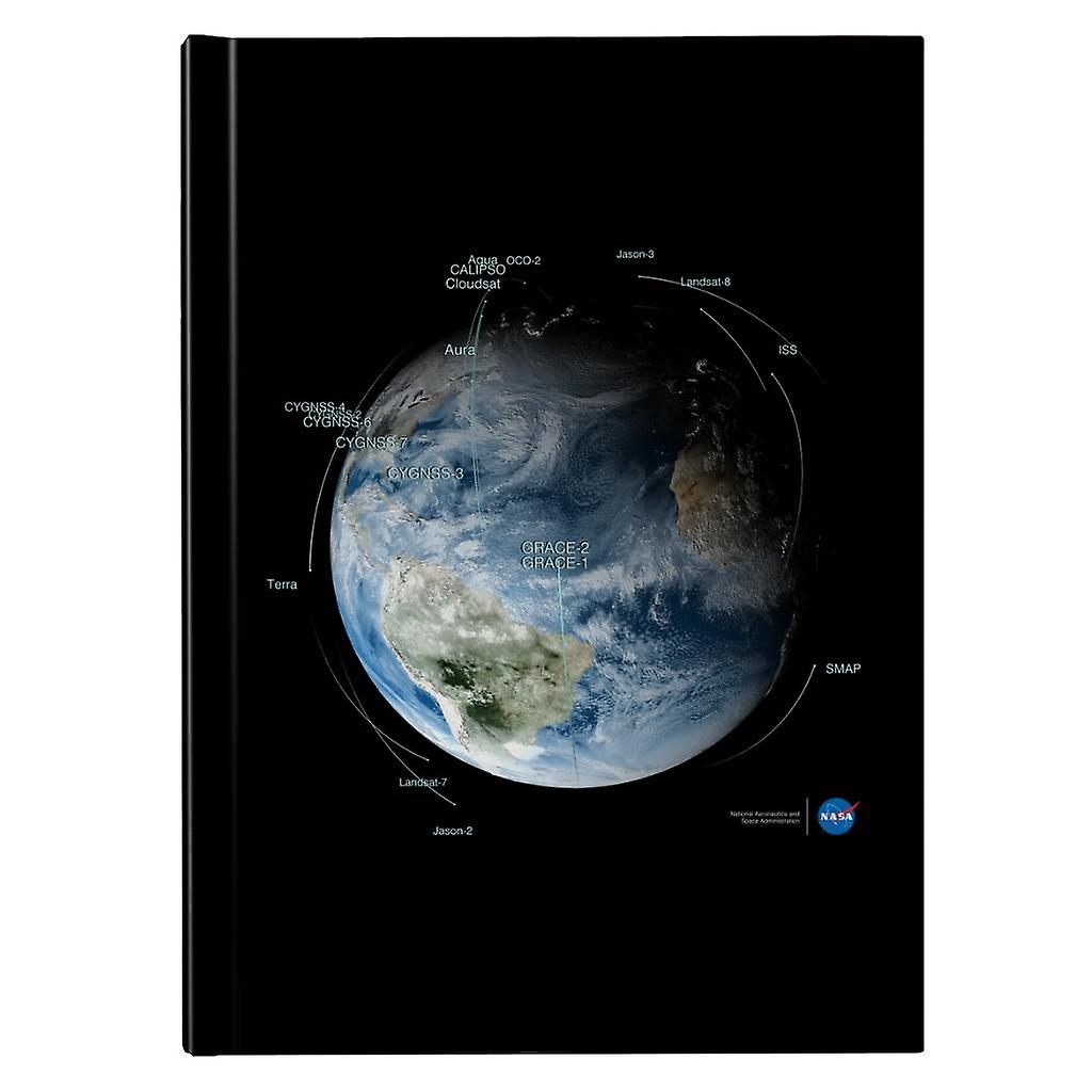 NASA Satellite Orbit Paths Hardback Journal