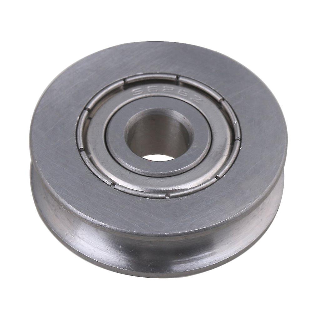Bearing Groove Rail Pulley Passive Rolloer Guide Idler Wheel 6 x25 x7mm