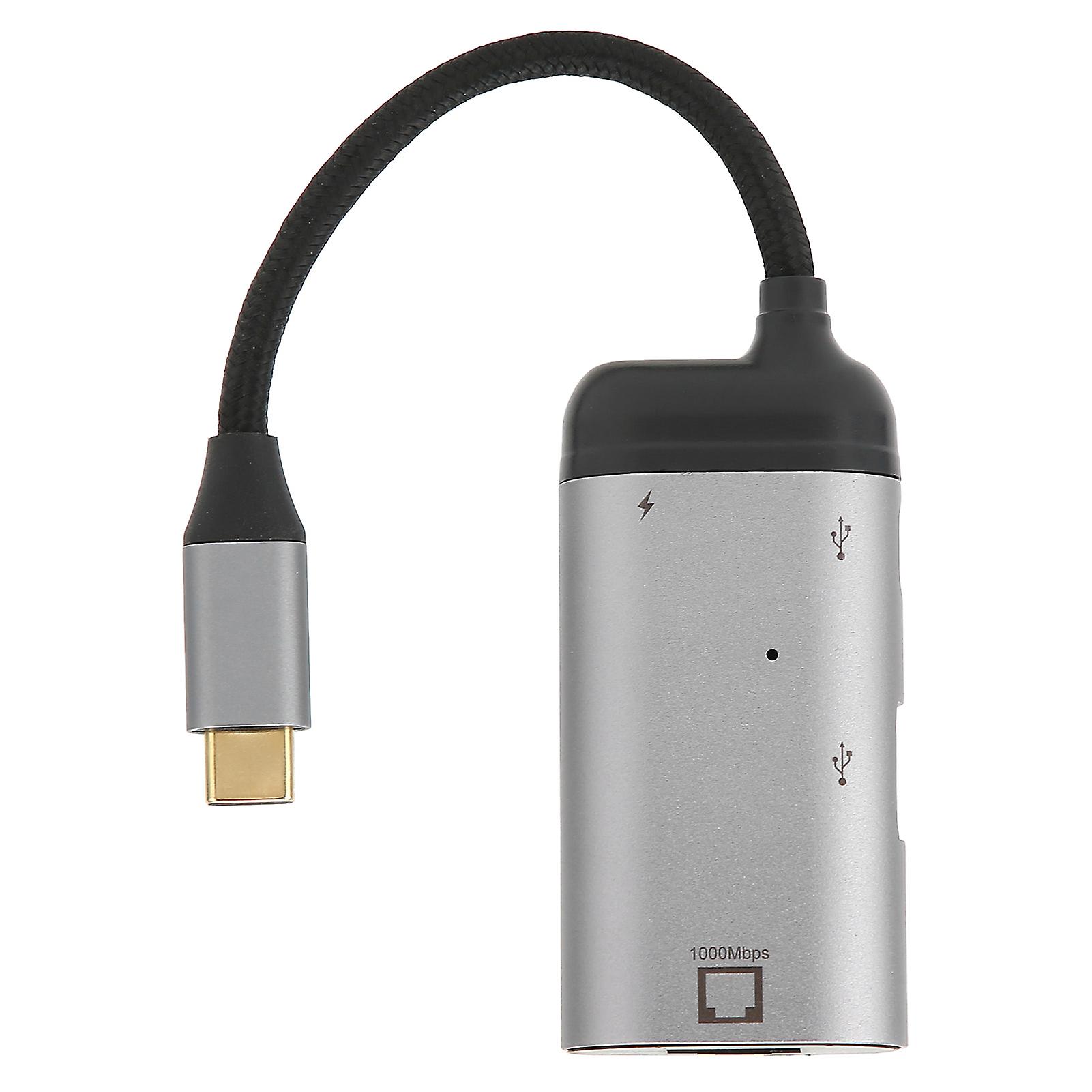 JORINDO Ethernet Adapter 3 in 1 10/100/1000 Mbps PD Fast Charging USB to RJ45 Adapter for Windows/Android/OS X/iOS