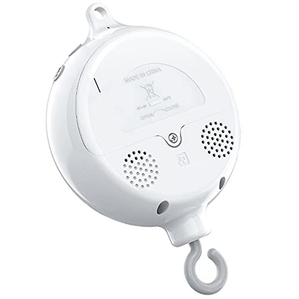 Crib Mobile Motor Baby Music Box with 3 Modes Volume Adjustable 12 Lullabies Auto-Off After 30 Minu-eyzi