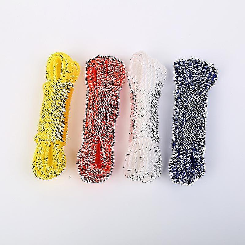 حبل غسيل خارجي 10 أمتار، مناسب لرحلات المشي لمسافات طويلة والتخييم (5 قطع)