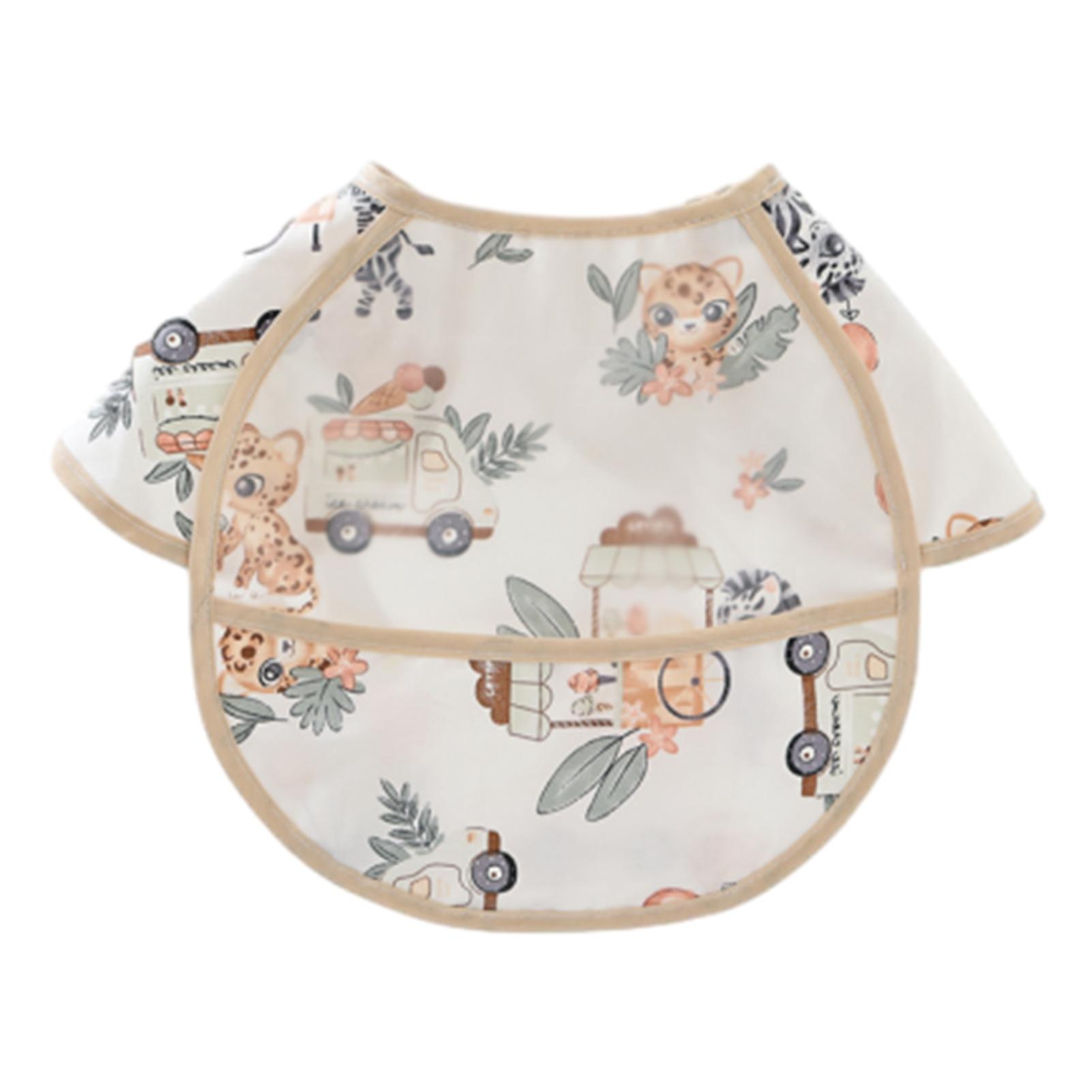 Solid-Color Baby Dining Chair Cushion with Bib Comfortable Skin-Friendly Bib for Baby Child