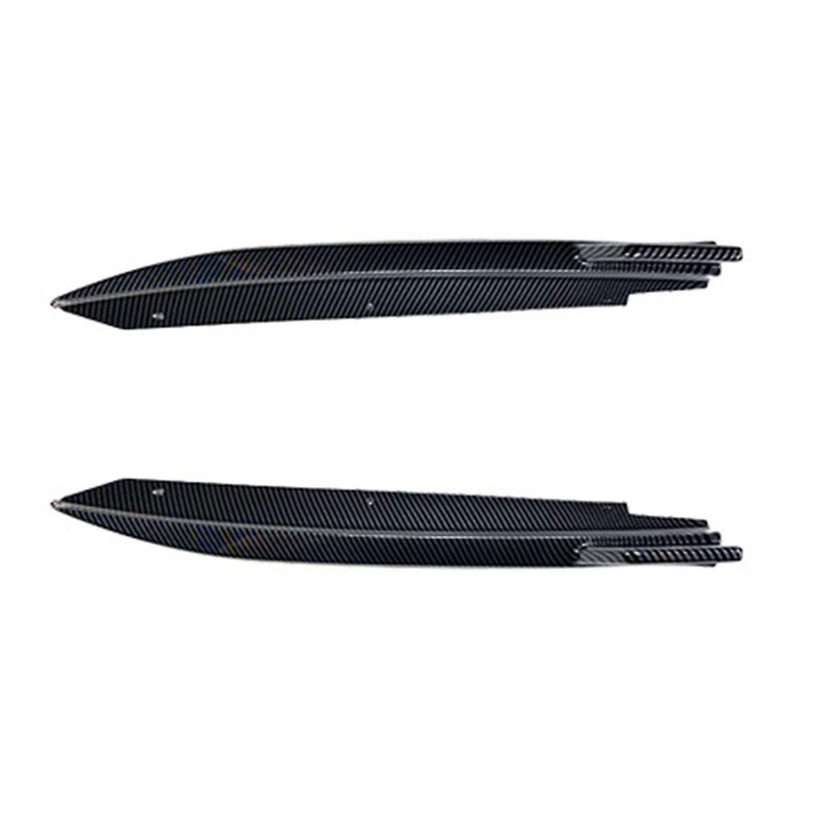 Carbon Fiber Rear Bumper Lip Angle Diffuser Splitter Spoiler Protector for - 5 Series G30 525I 530I