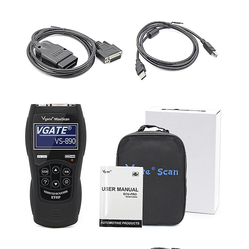 OBD2 Scanner Car Fault Code Reader Universal Vgate Maxiscan Scan Tool Car VS-890 OBD II Diagnostic Scanner Tool Engine Tester