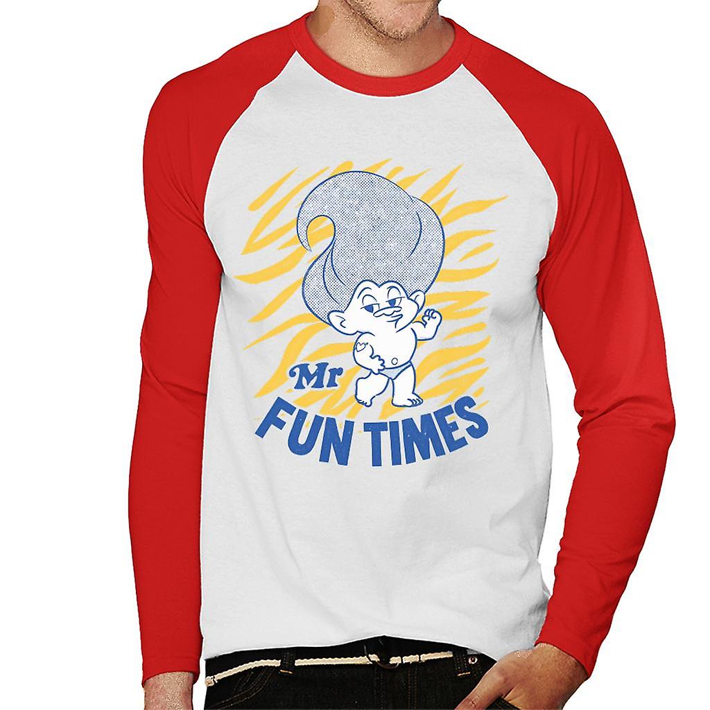 Trolls Mr Fun Times Män & Baseboll Långärmad T-Shirt