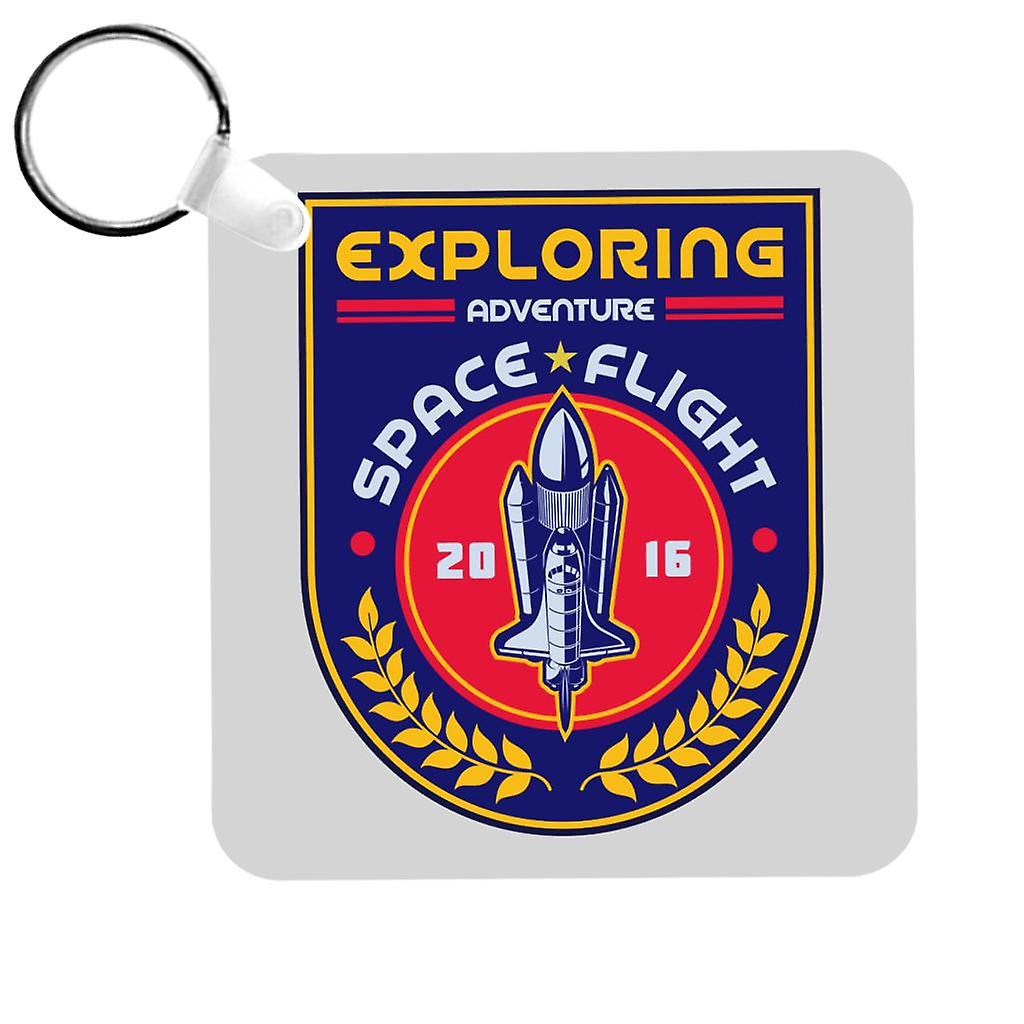 NASA Exploring Adventure Space Flight Keyring
