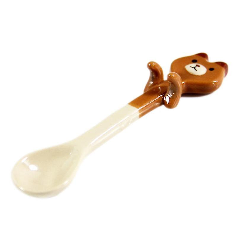 1pcs Ceramic Cartoon Spoon