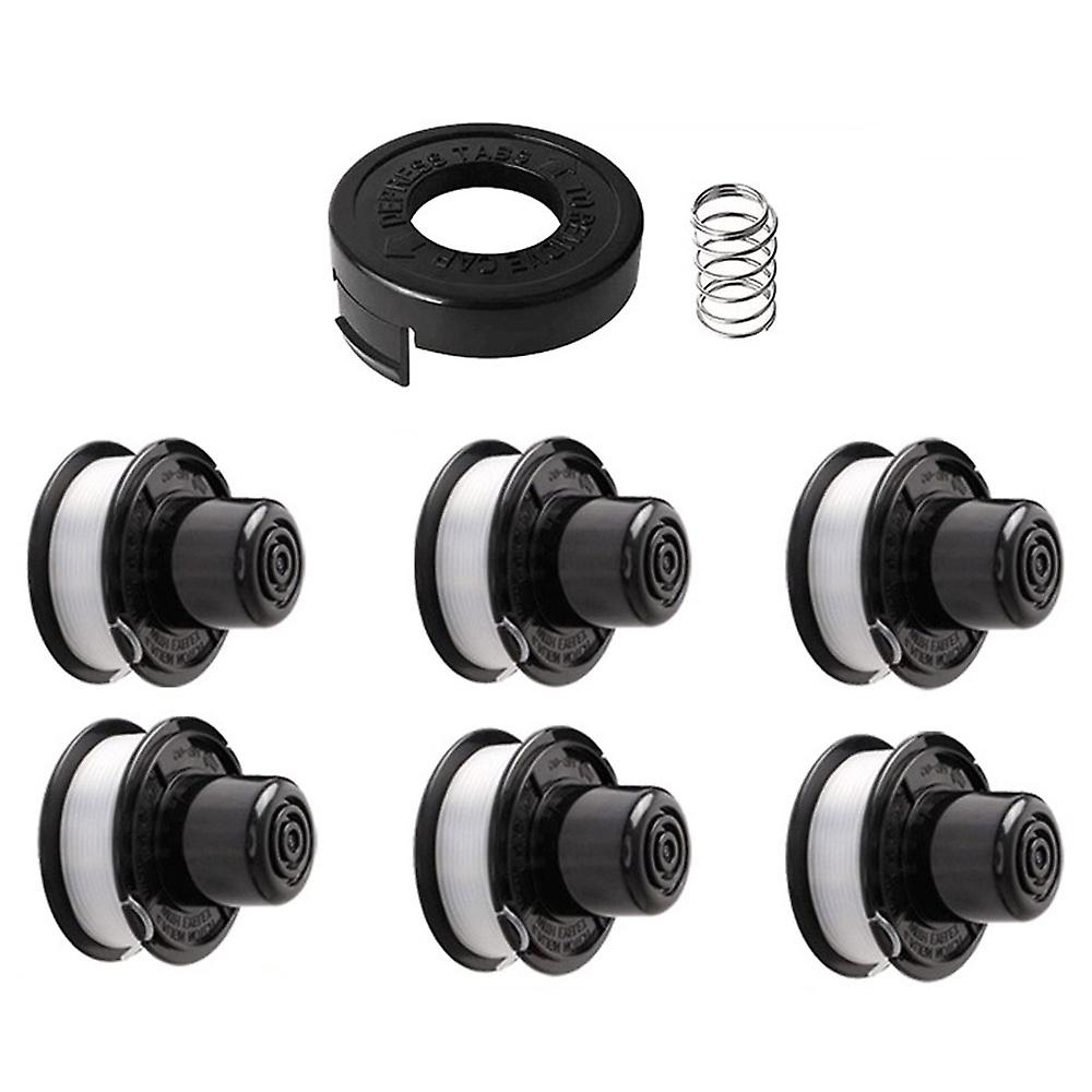 For Black & Decker ST1000 / ST3000 / ST4000 / ST4500 Six Spool + Cap + Spring, RS-136-BKP+682378