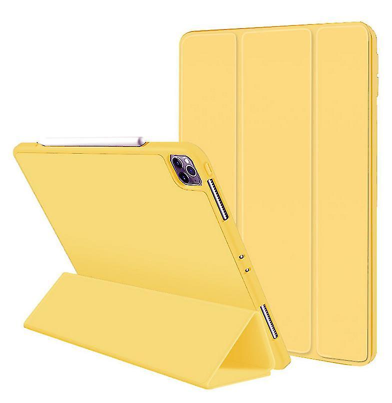 Yellow For Apple Ipad Pro Inch Pu Leather Smart Stand Case