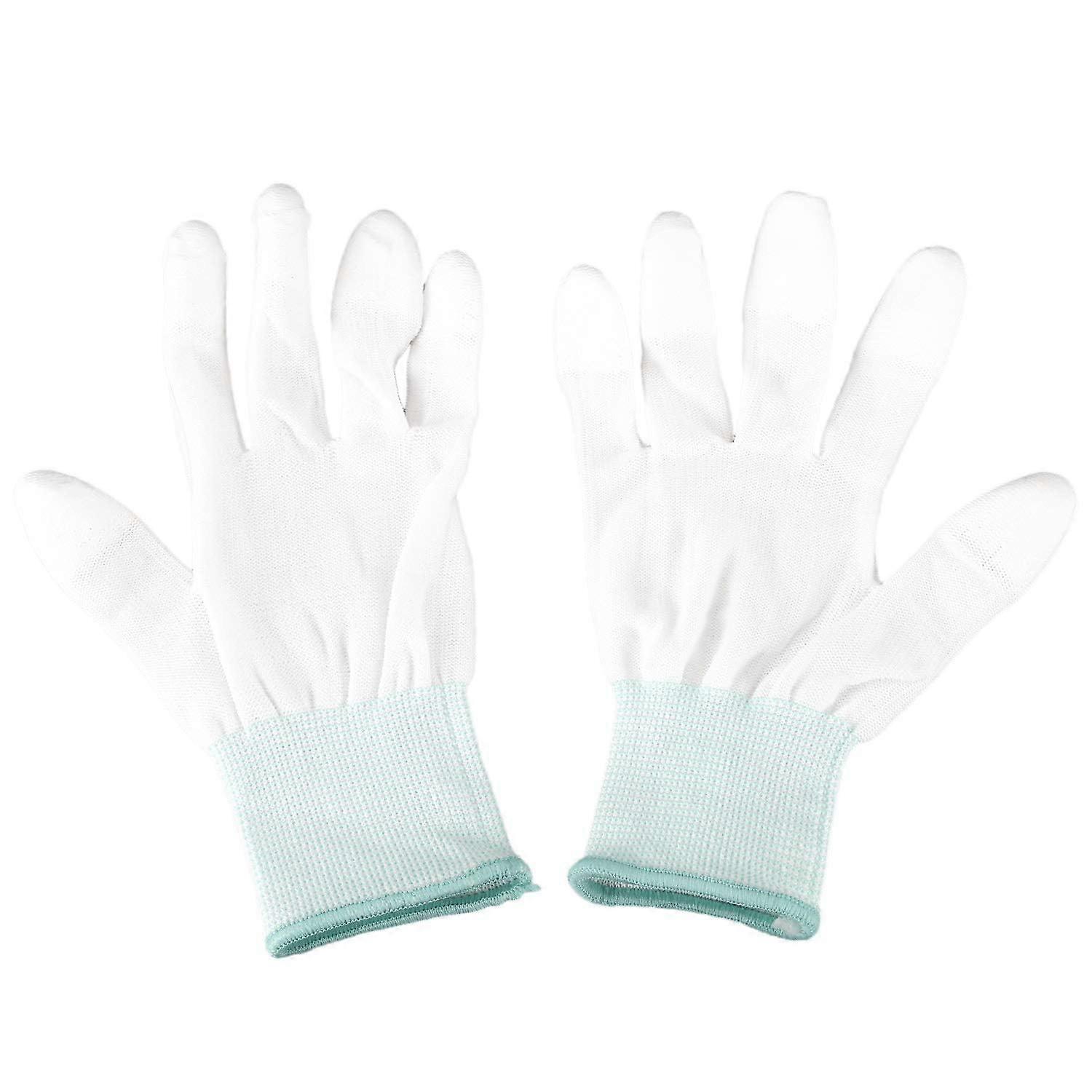 1 Pair PC Work Computer Non-Slip Non-Slip Anti-Static White Gloves New