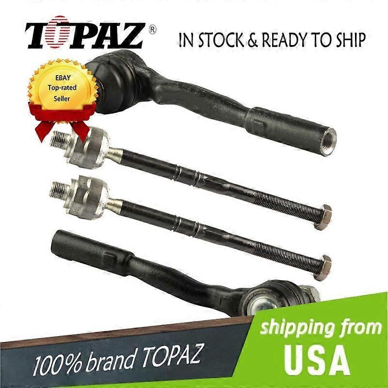 4PCS Front Inner & Outer Tie Rod End Kit compatible with ~ W211 2113302703 NO.2337