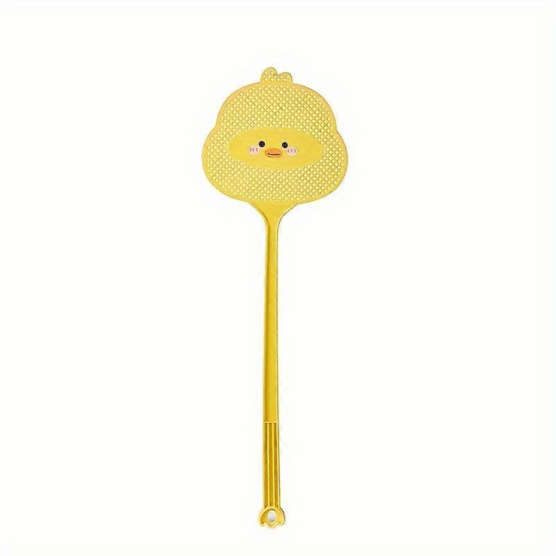 Cute Cartoon Fly Swatter With Extended Handle - Durable, Thickened For Effective Mosquito & Insect Control