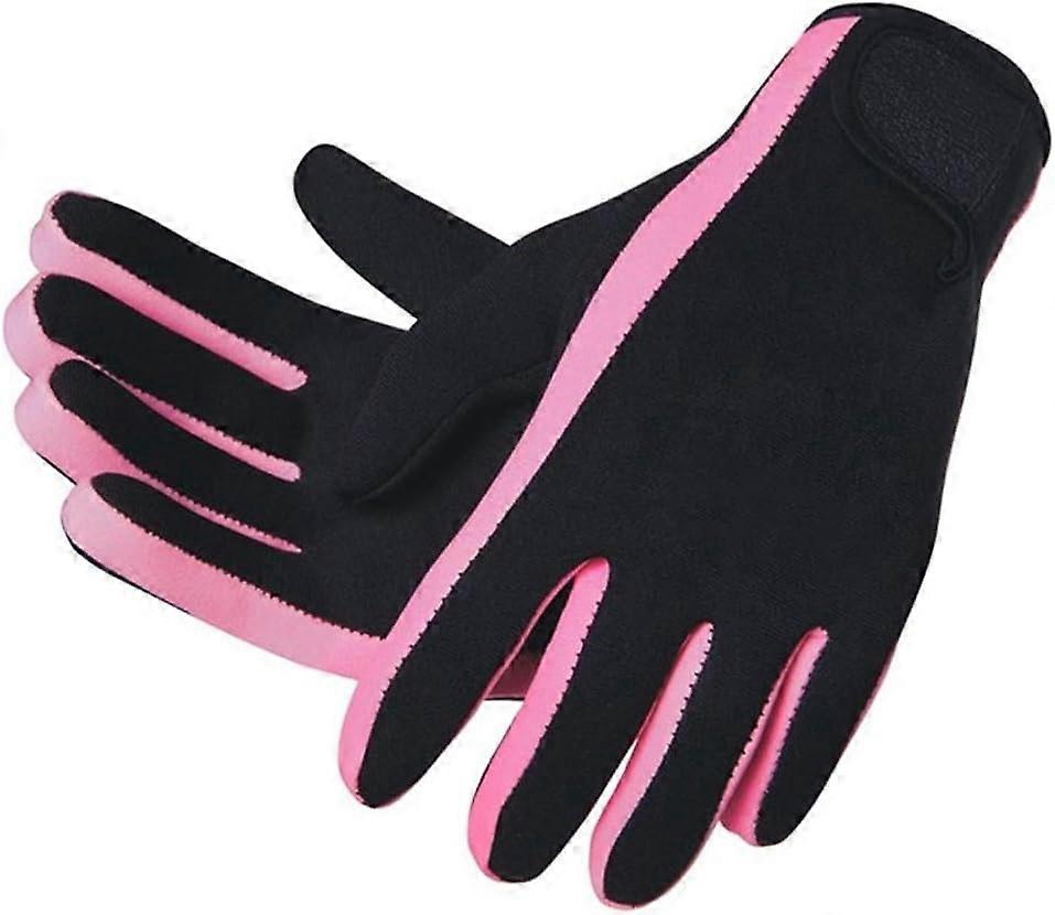 1.5mm Non-Slip Neoprene Diving Gloves for Scuba Diving and Kayaking, Boating, Paddling, Surfing(M Pi