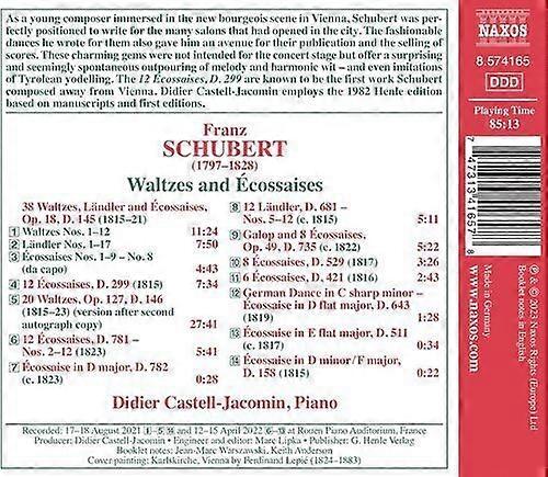 Franz Schubert : Schubert: Waltzes and Écossaises CD (2023)