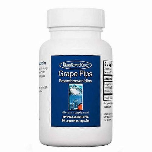 Nutricology/ Allergy Research Group Grape Pips Proanthocyanidins, 90 Veg Caps (Pack of 1)