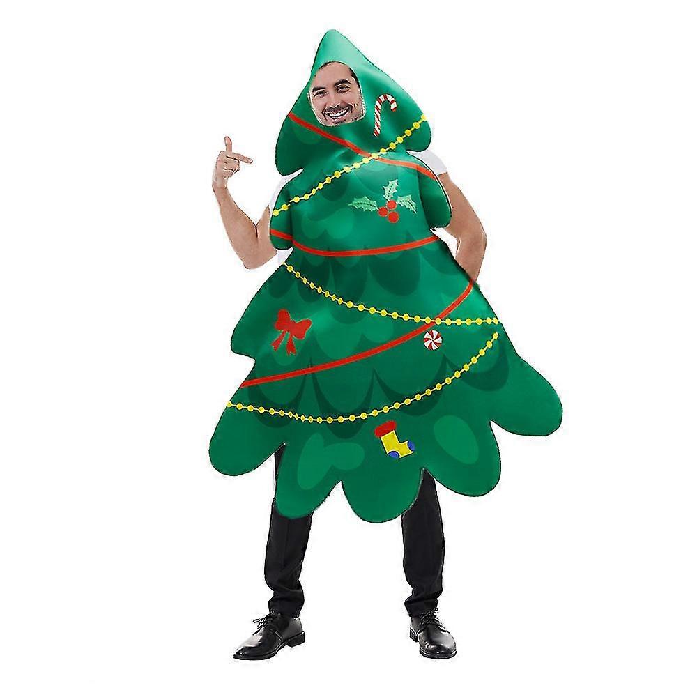 Halloween Women's And Men's Christmas Carnival Party Christmas Tree Leaves St Patrick's Day Print Jumpsuits Costume