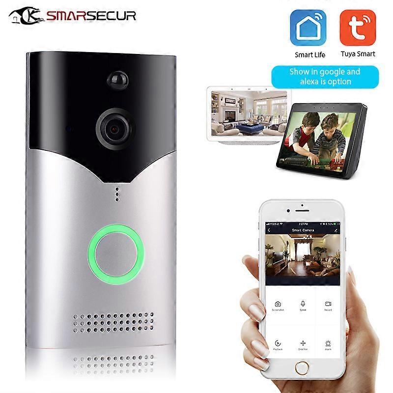Tuya Smart WiFi Visual Doorbell Rainproof Wireless Intercom PIR Motion Detection