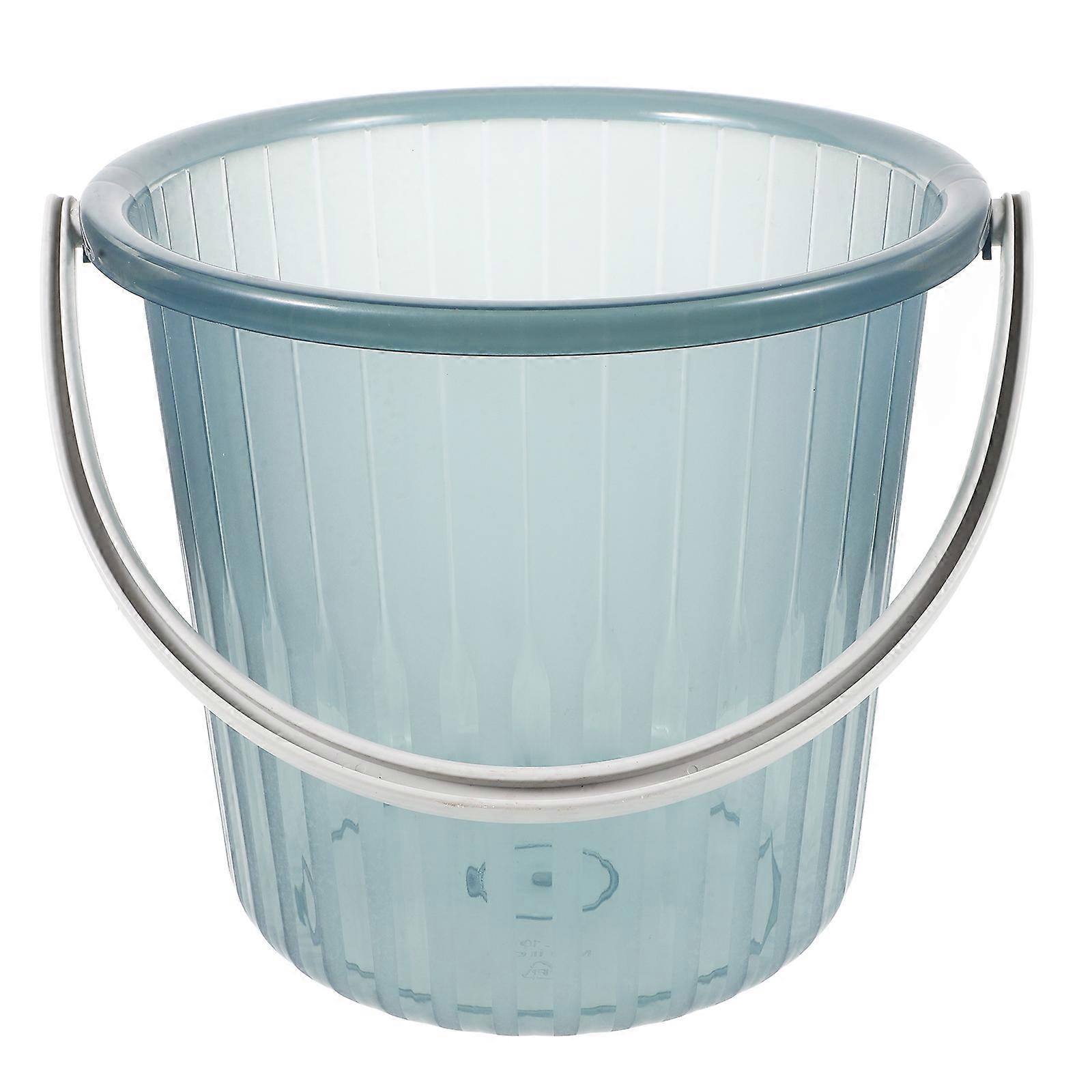 Plastic Bucket with Handle Water Bucket Car Washing Bucket Portable Bucket for Home