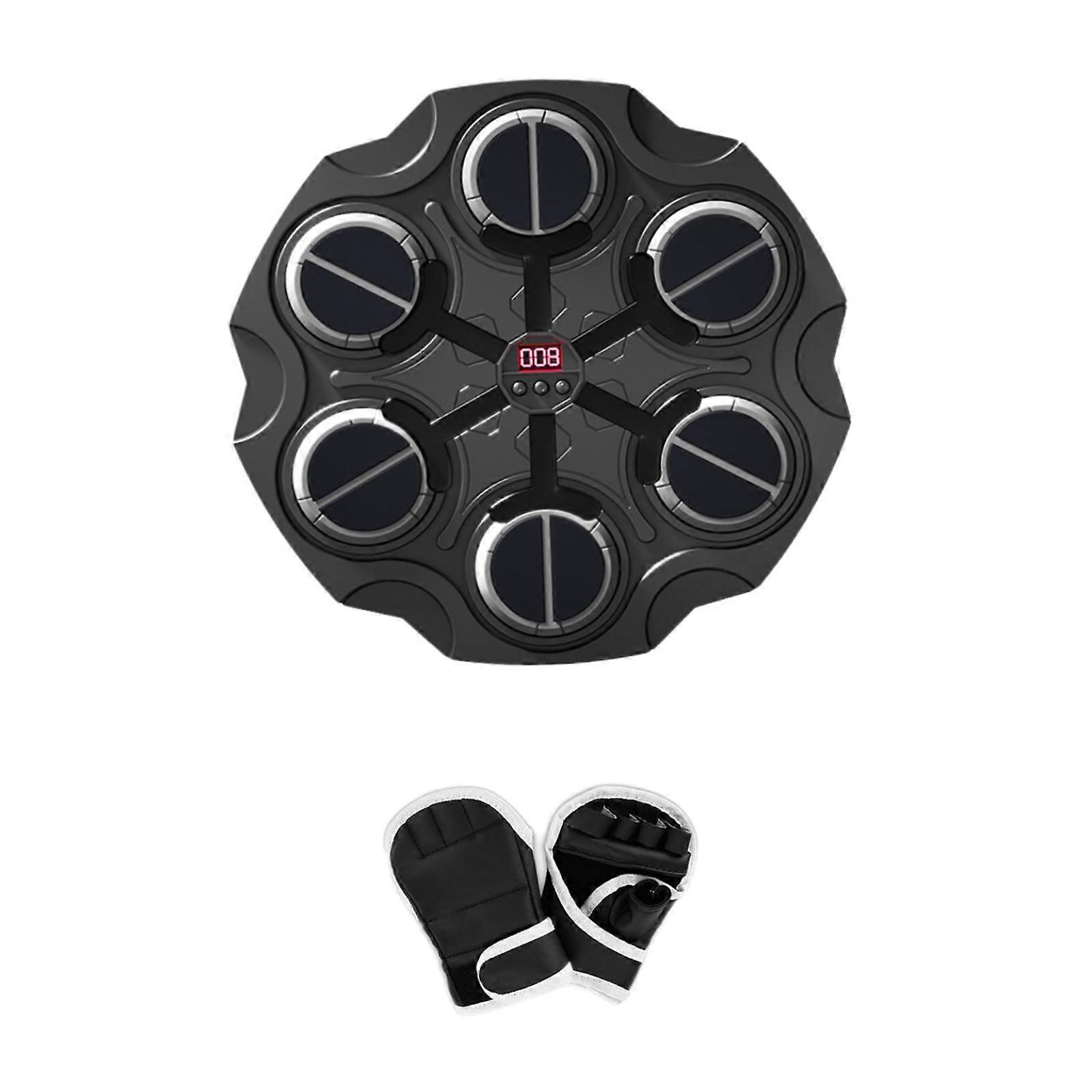 آلة الملاكمة الإلكترونية للموسيقى الاطفال الملاكمة وسادة للتمرين الكاراتيه ساندا الأسود