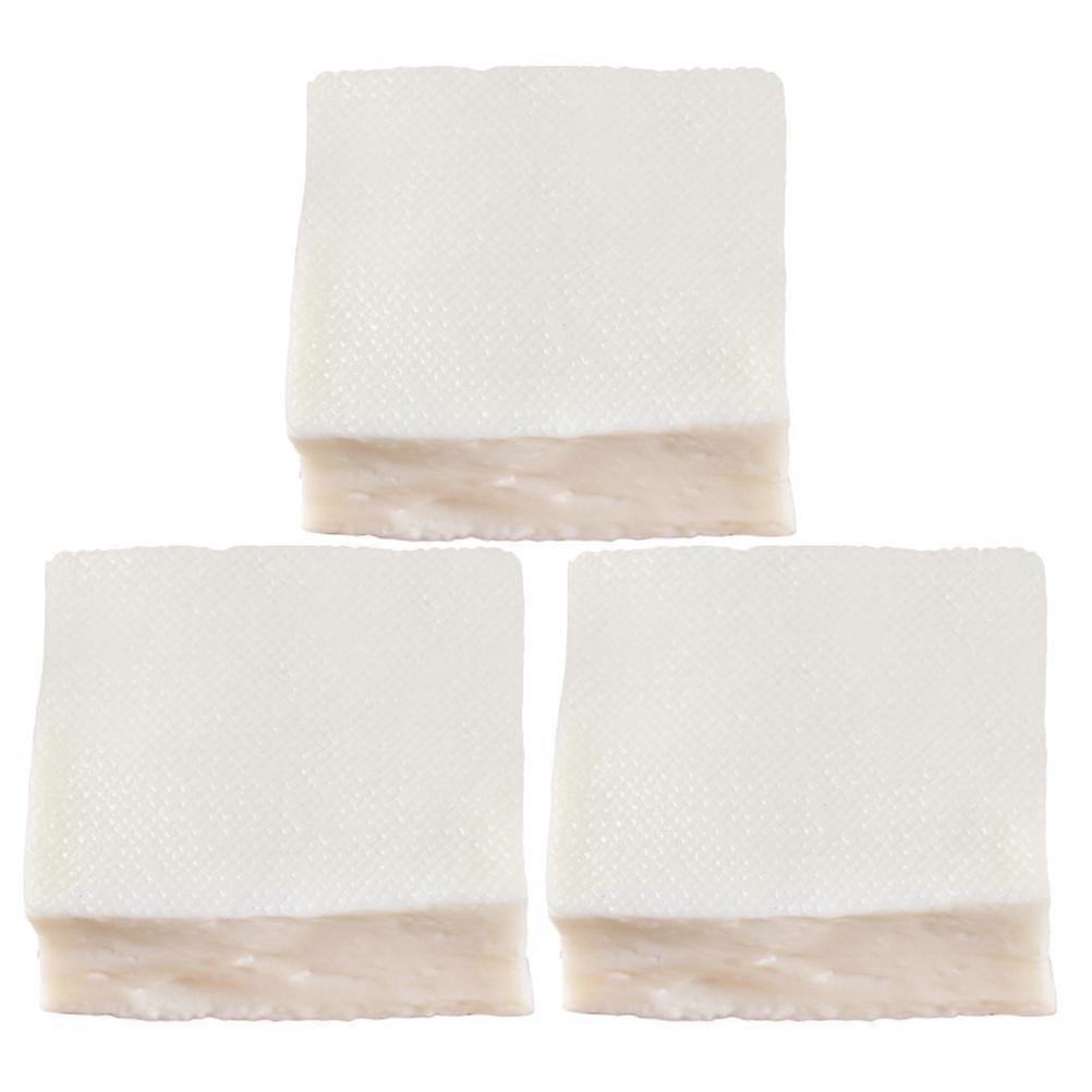 3pcs Simulation Tofu Model Simulation Bean Curd Props Tofu Shape Display Props