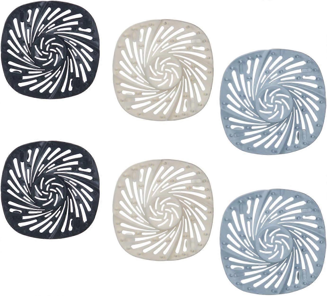 2025,6 Pack dusjavløpsfilter, silikonhårfilter, dusjhårfilter, dusjhårfanger