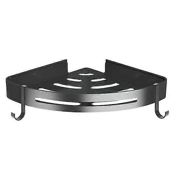 Bathroom Corner Shelf 2 Pieces No Drilling 304 Stainless Steel Shower Shelf With Two Hooks