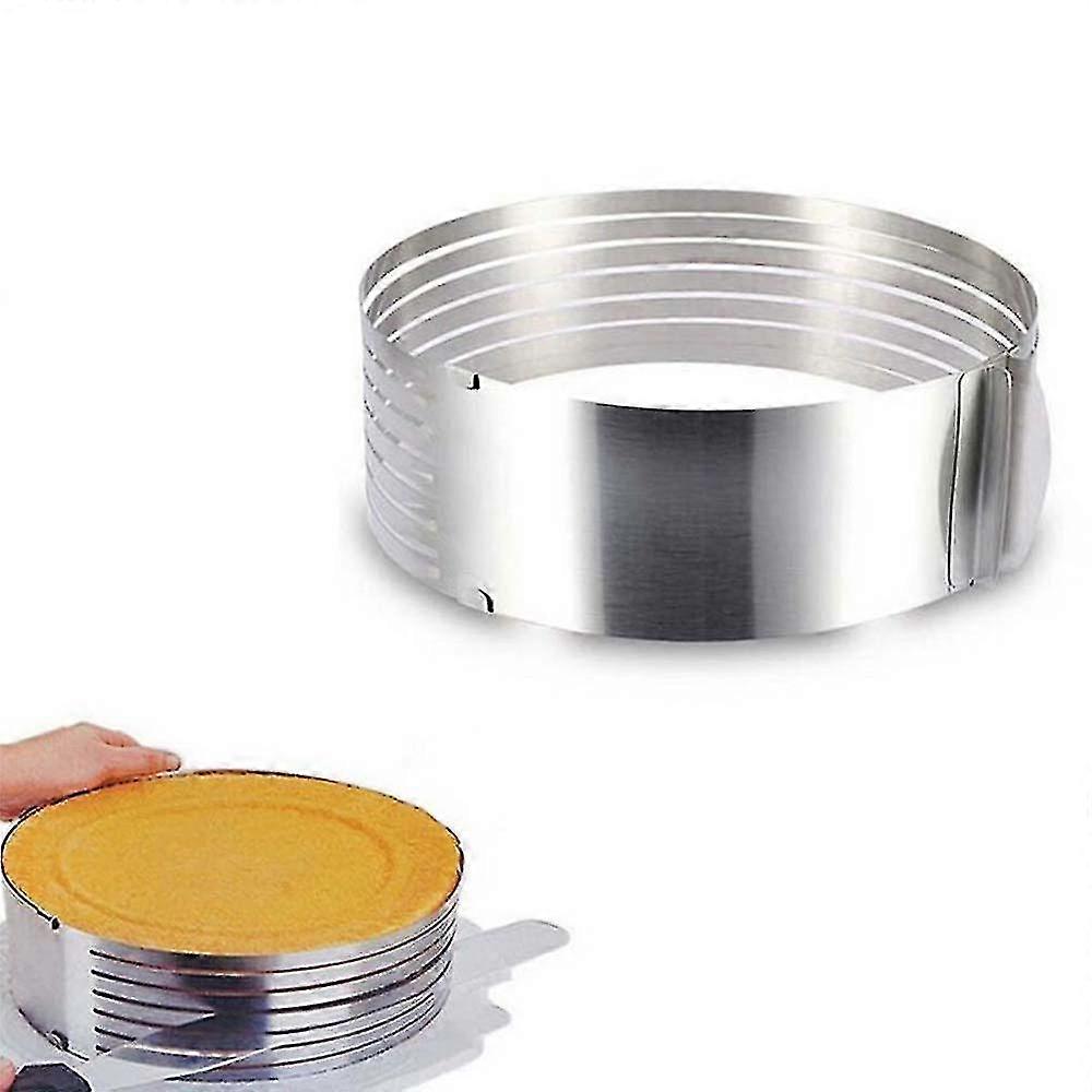 Stainless Steel Circle Mousse Cake Slicer Mold Cut Tools With Adjustable Ring