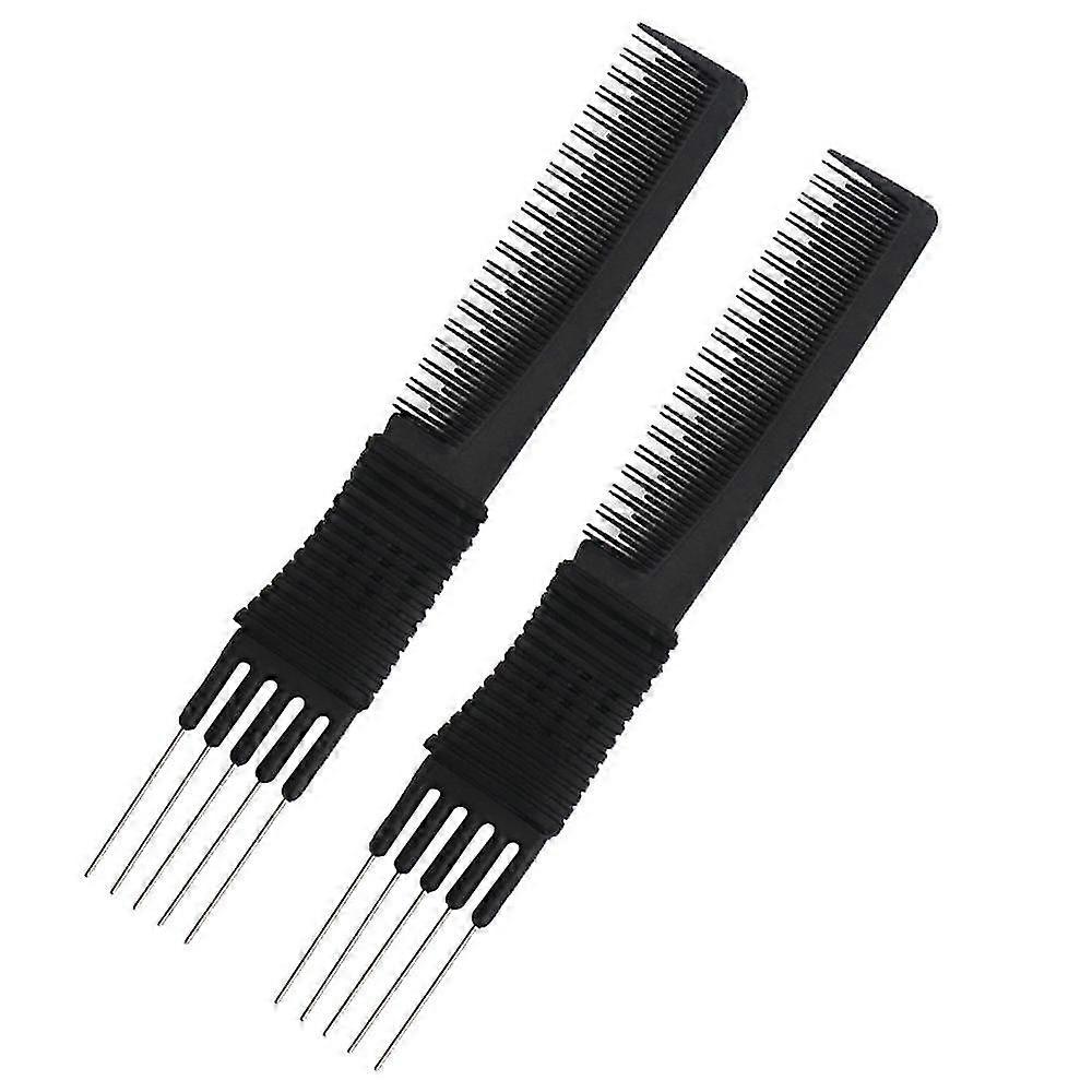 2 pack, stainless still lifts - chemical and heat resistant rstyling comb anti static comb compatible with manyhair types