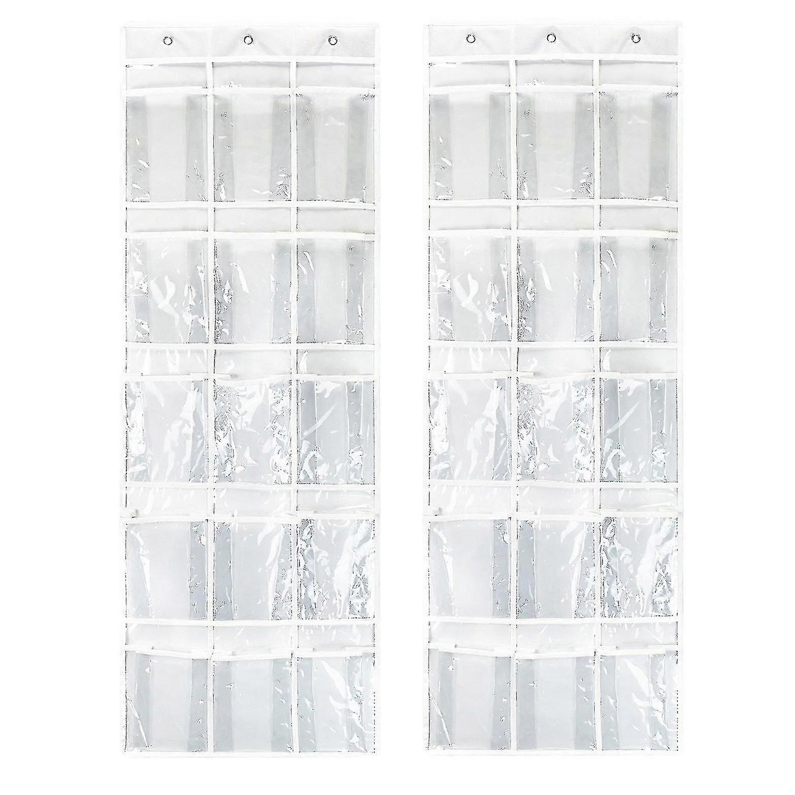 2 pack wall hanging storage bag wall mounted wardrobe organizer