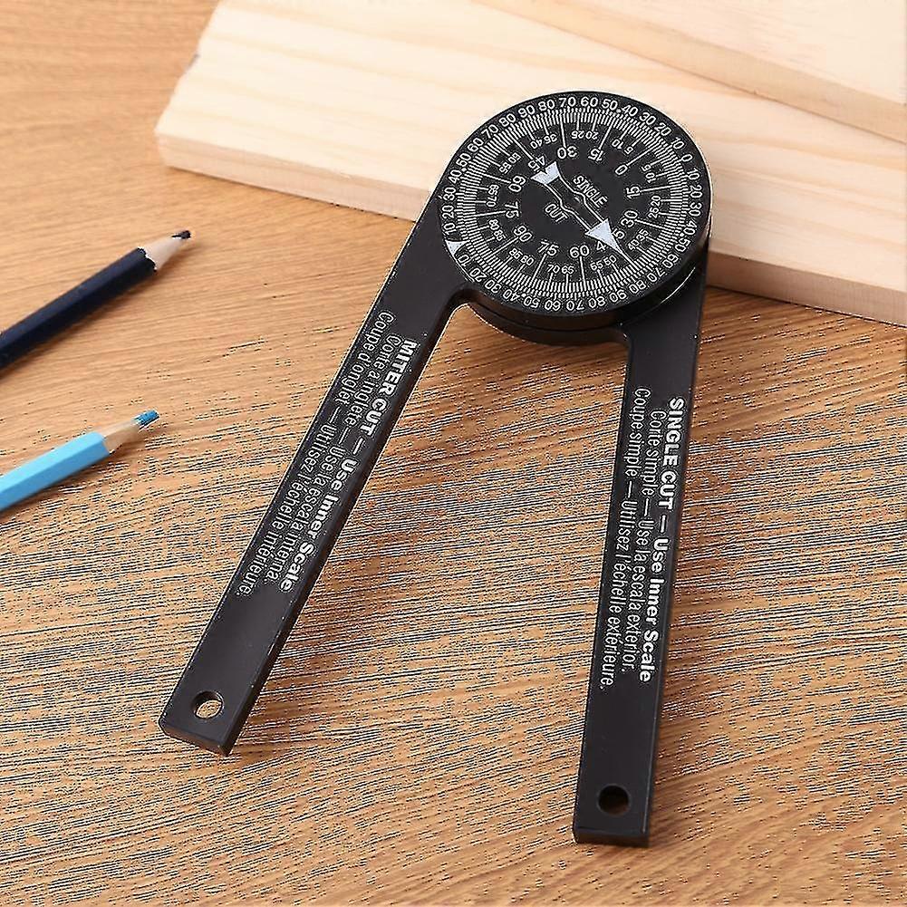 Woodworking Scale Mitre Saw Protractor Angle Level With Marking Pencil Carpenter Angle Finder Measuring Ruler Meter Gauge Tools