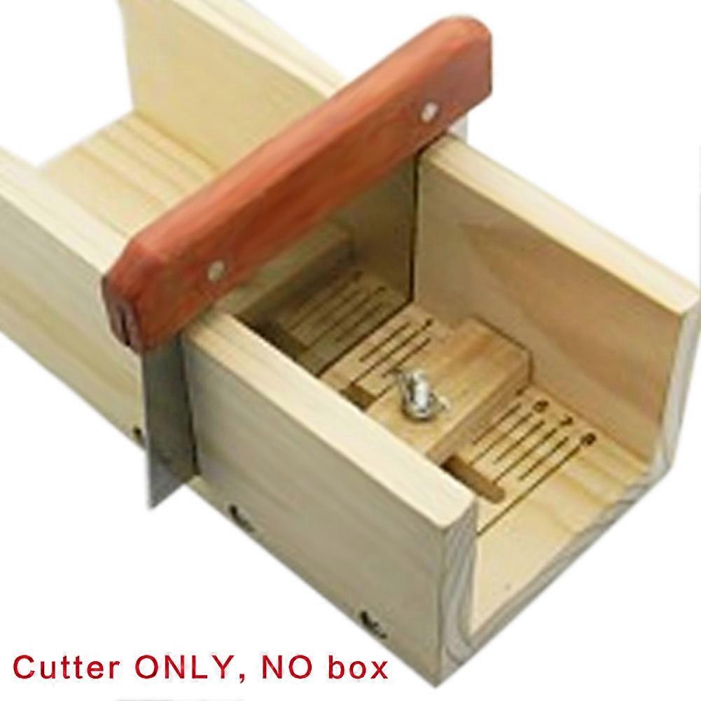 Soap Cutter Straight Stainless Wax Dough Slicer Wooden Handle Soaps Making