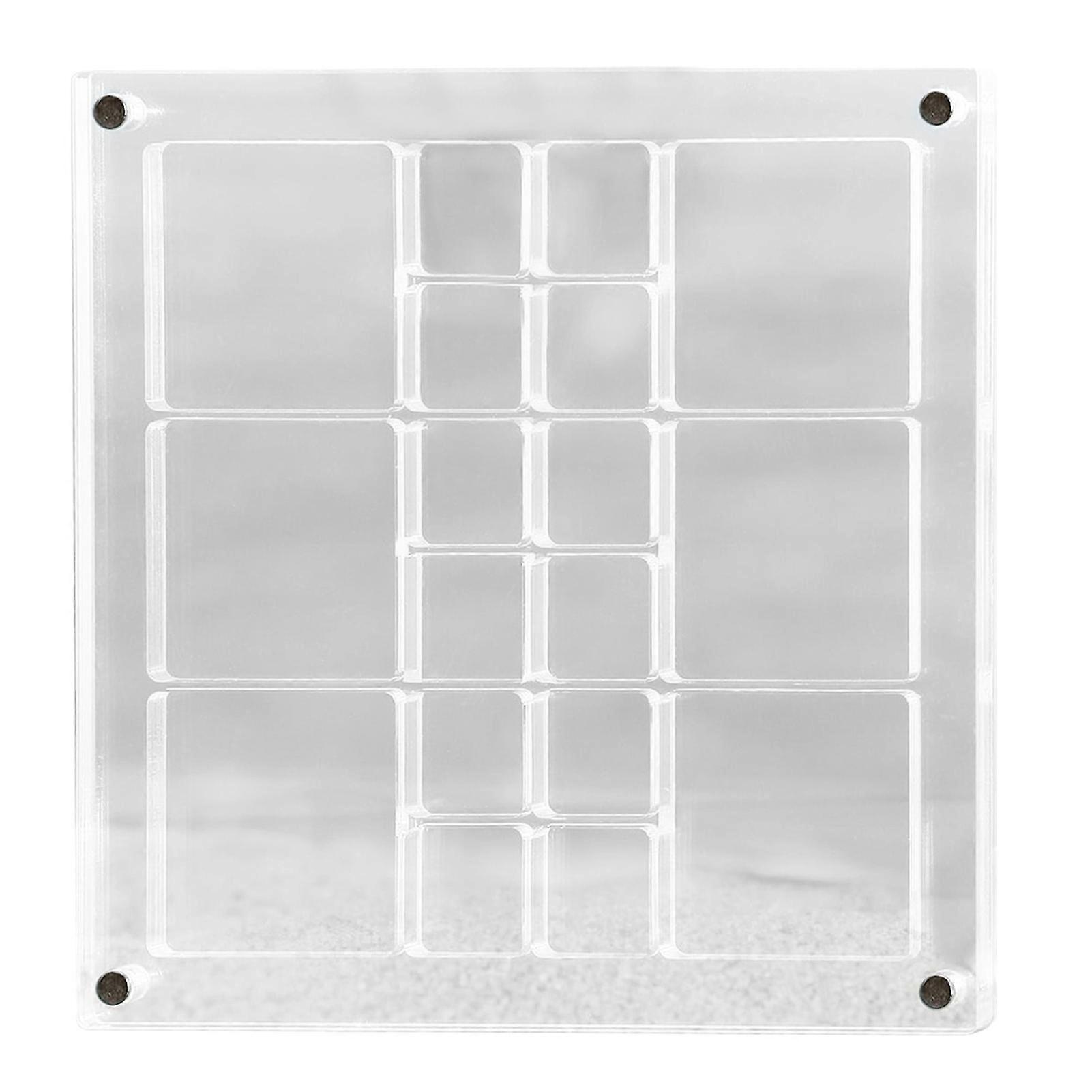 Acrylic Magnetic Seashell Display Box Large Size Seashell Storage Box Multipurpose Small Craft Organisers