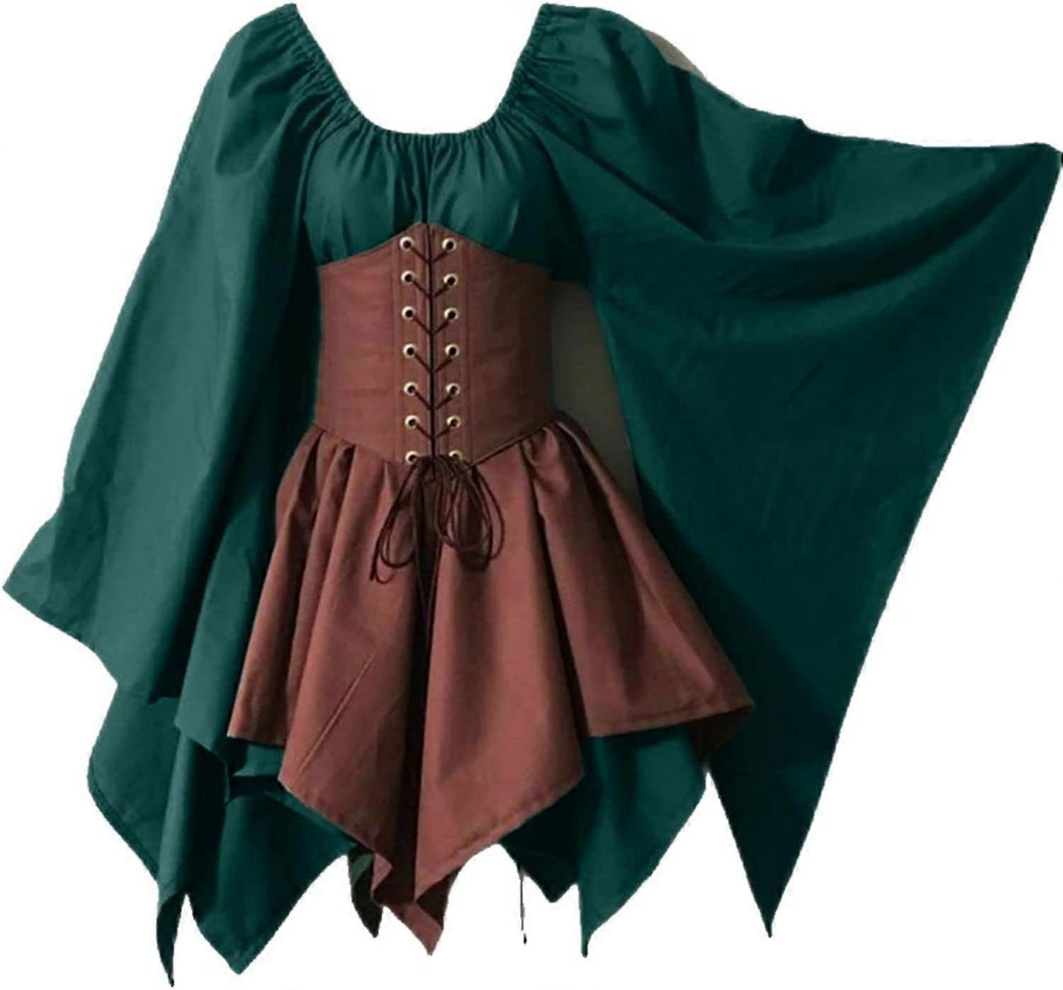 sage green dress lulus Emerald Green Plus Size Medieval Costume main image 1