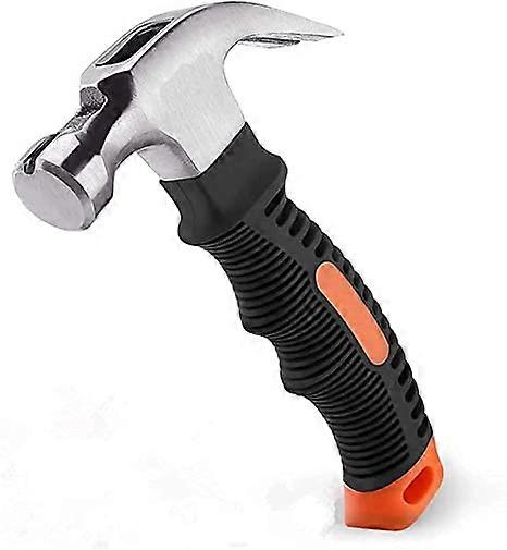 ZK-Mini hammer, claw hammer with ergonomic handle, soft rubber, magnetic non-slip head, suitable for DIY, repair, woodworking