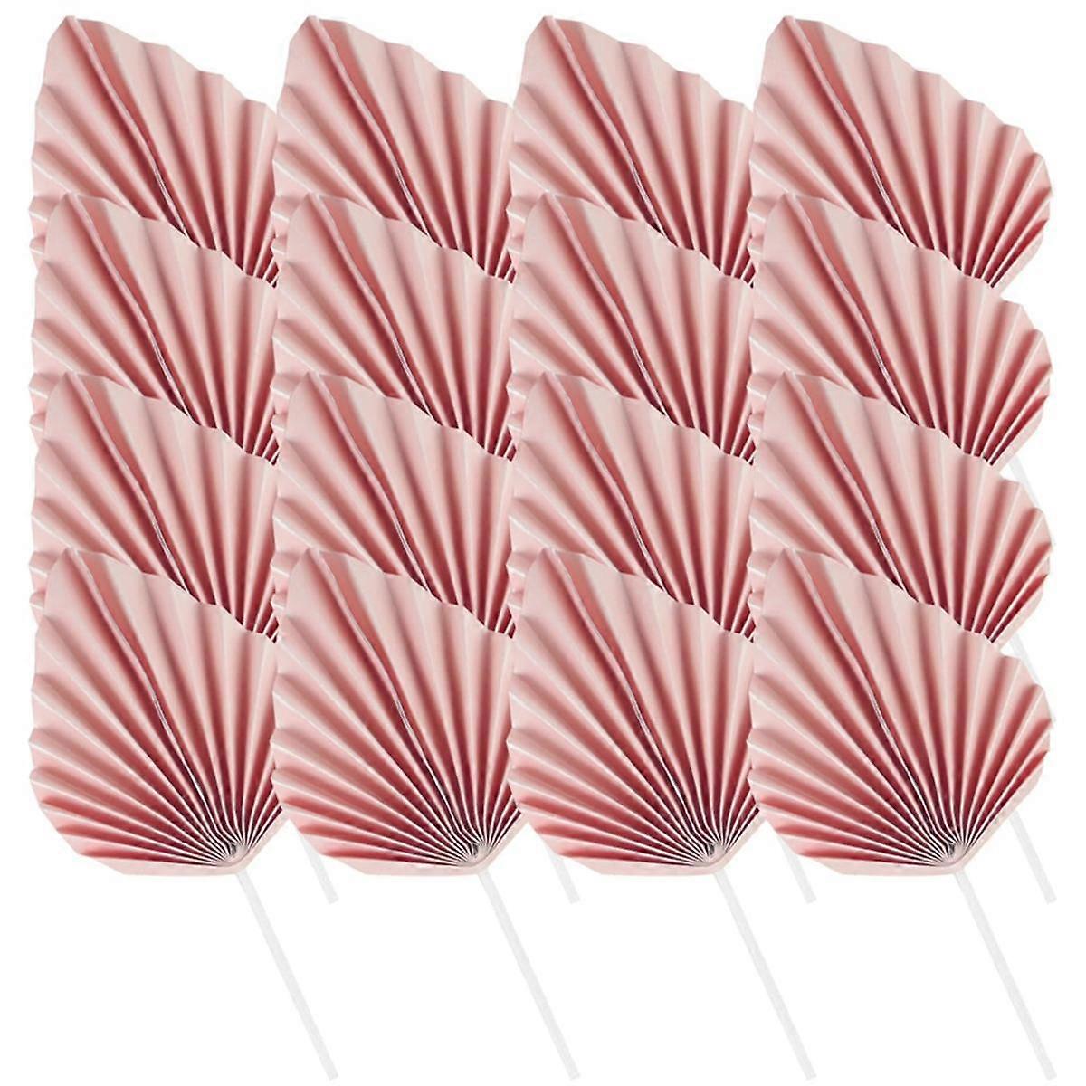 100PCS Tree Leaf Boho Cake Topper Disposable Paper Cake Decorations for Wedding Birthday Anniversar