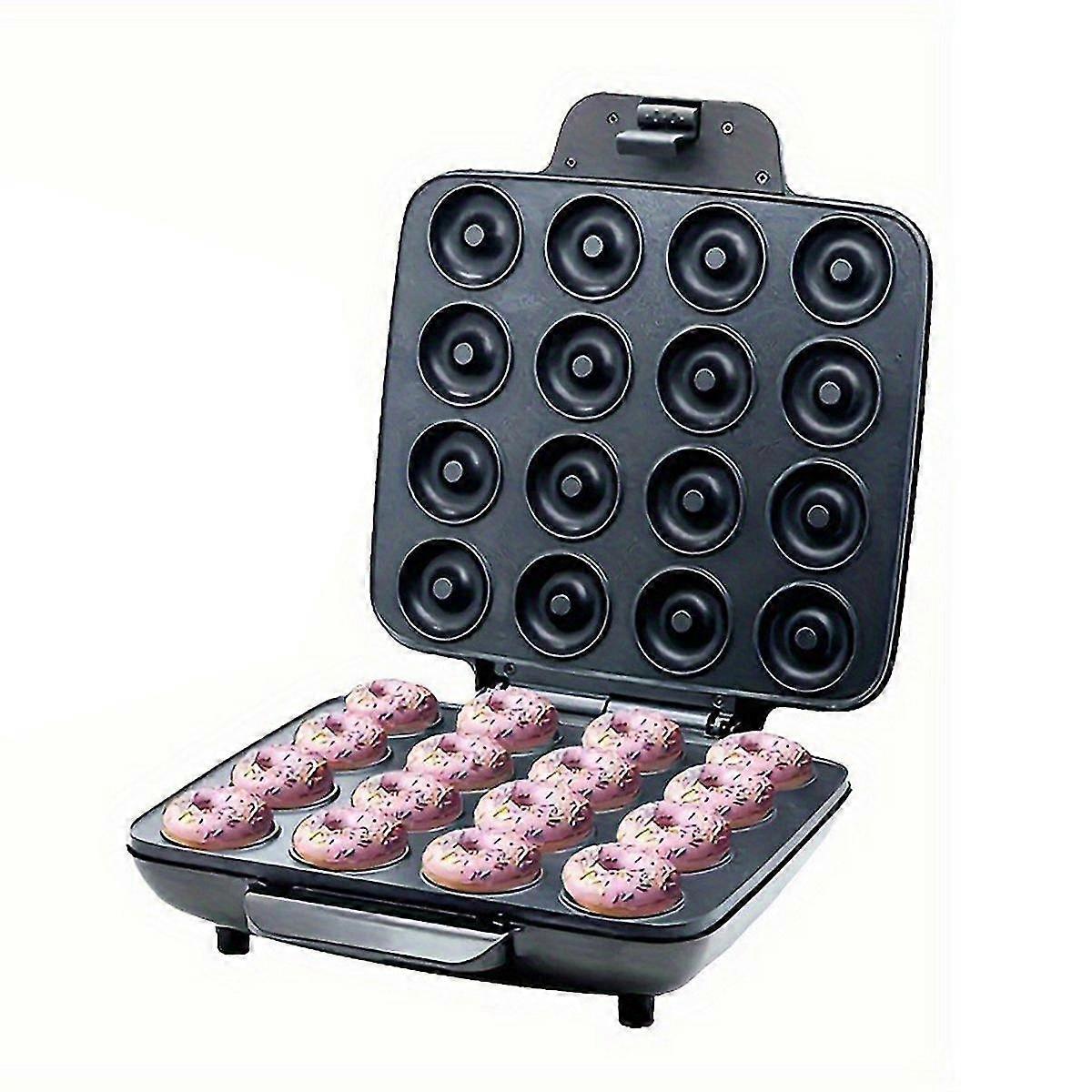 Mini Donut Maker 16 Holes Donut Machine for Kid-Friendly Breakfast Mini Pancakes Maker Machine for Breakfas EU Plug